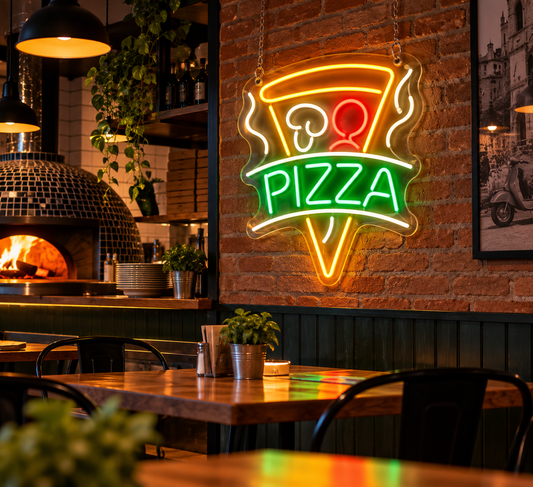 Cartel de neón LED PIZZA